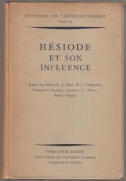 Hésiode et son influence : six exposés et discussions.