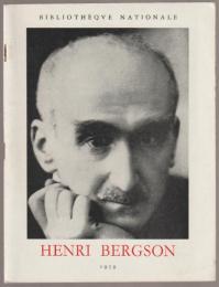 Henri Bergson : exposition du centenaire.