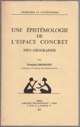 Une épistémologie de l'espace concret : néo-géographie