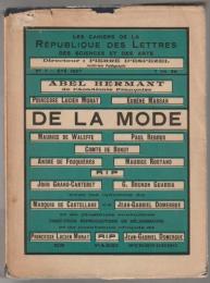 De la mode, hier, aujourd'hui, demain.