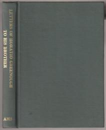 Letters of Horatio Greenough to his brother, Henry Greenough : with biographical sketches and some contemporary correspondence