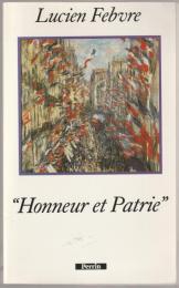 Honneur et patrie.