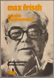 Max Frisch : Aspekte des Prosawerks.