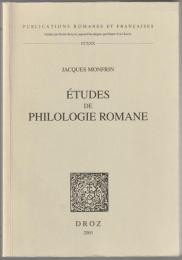 Études de philologie romane.