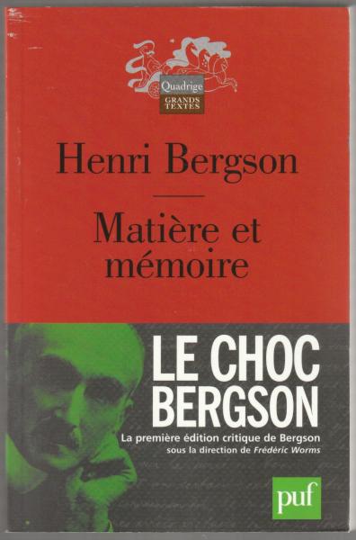Amazon.fr - Matiere et memoire, essai sur la relation du
