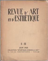 Revue d'Art et d'Esthetique, Vol. 1, No. 1-2. juin 1935