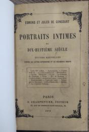Portraits intimes du XVIIIe siecle : etudes nouvelles, d'apres les lettres autographes et les documents inedits