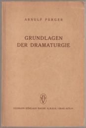 Grundlagen der Dramaturgie.