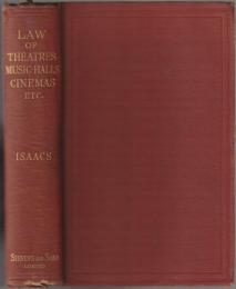 The law relating to theatres, music-halls, and other public entertainments