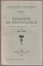 Eléments de physiologie.