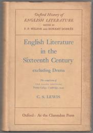 English literature in the sixteenth century : excluding drama.