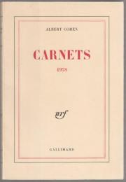 Carnets 1978.
