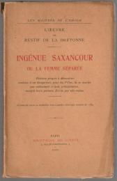 Ingénue saxancour ou la femme séparée.
