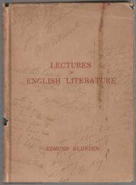 Lectures in English literature.