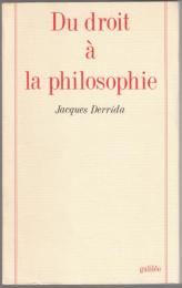 Du droit à la philosophie.