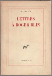 Lettres à Roger Blin.