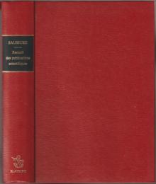 Recueil des publications scientifiques de Ferdinand de Saussure.