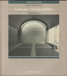 Architecture : meaning and place : selected essays