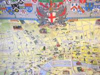 HISTORICAL MAP OF LONDON　　　イラスト地図  Bartholomews
