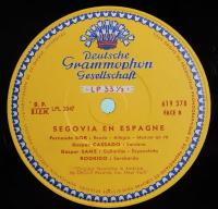LPレコード　アンドレス・セゴビア／Segovia En Espagne　仏盤