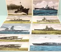 戦前絵葉書 軍艦全集 16枚
