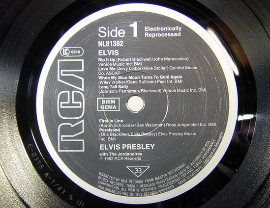 エルヴィス・プレスリー Elvis Presley ELVIS LPレコード(レコード番号 