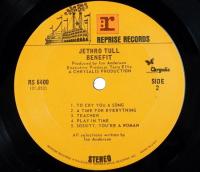 LPレコード　ジェスロ・タル　Jethro Tull／BENEFIT  US盤