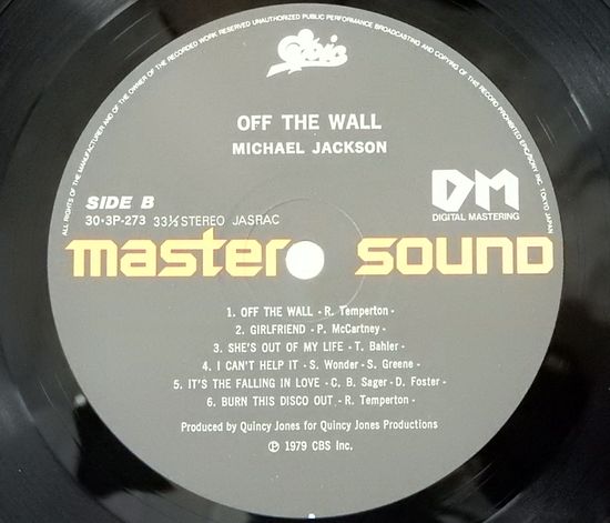 LP マイケル・ジャクソン THRILLER/スリラー(マスターサウンド)