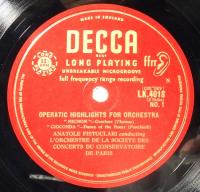 LPレコード　OPERATIC HIGHLIGHTS FOR ORCHESTRA No.1  UK盤