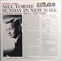 LPレコード　メル・トーメ／ニューヨークの休日