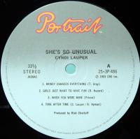 LPレコード シンディー・ローパー/ニューヨークダンステリア(番号＝25