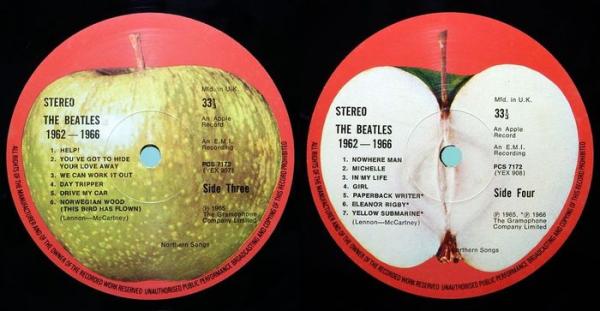 LPレコード ザ・ビートルズ 1962-1966 UK盤(番号＝PCSP 717 