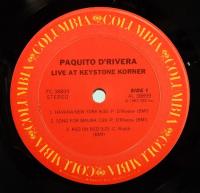 LPレコード　Paquito D'Rivera／Live At Keystone Korner　US盤