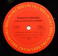 LPレコード　Paquito D'Rivera／Live At Keystone Korner　US盤