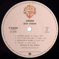 LPレコード　デイヴィッド・サンボーン／SANBORN  メロー・サンボーン