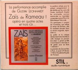 CD  ラモー／歌劇「ザイス」　Rameau：Zais　3枚組　仏盤