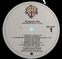 LPレコード　ZZ TOP／TEJAS　テハス　US盤