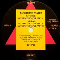 12インチ・シングル　Alternate States／The Trance EP (Part I - III)