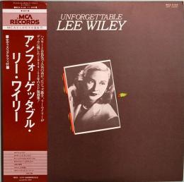 LPレコード　アンフォーゲッタブル・リー・ワイリー