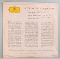 LPレコード　アンドレス・セゴビア／RECITAL ANDRES SEGOVIA  仏盤