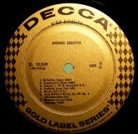 LPレコード　アンドレス・セゴビア／Maestro Segovia　US盤