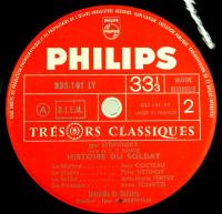 LPレコード　イーゴリ・ストラヴィンスキー／舞踊組曲　「兵士の物語」　仏盤