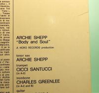 LPレコード　アーチー・シェップ／Body And Soul　伊盤