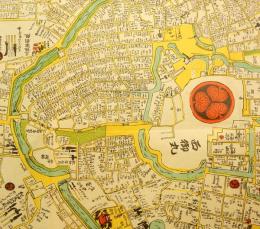 元禄江戸図　江戸図正方鑑　元禄六年　複製