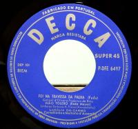 EPレコード　ルシリア・ド・カルモ／Foi Na Travessa Da Palha　ポルトガル盤