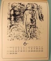 ポール・ゴーギャン　1971年　壁掛けカレンダー