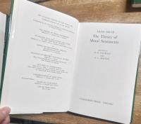 THE GLASGOW EDITION OF THE WORKS AND CORRESPONDENCE OF ADAM SMITH. Complete set of 7 volumes + Essays on Adam Smith.