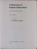 A DICTIONARY OF ENGLISH COLLOCATIONS: Based on the Brown Corpus. Complete 3 volume set.