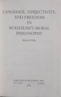 Language, Subjectivity, and Freedom in Rousseau's Moral Philosophy. POLITICAL THEORY AND POLITICAL PHILOSOPHY.