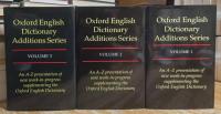 The Oxford English Dictionary: SECOND EDITION Complete set of 20 volumes + Oxford English Dictionary Additions Series 1-3.